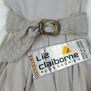 Liz Claiborne Gray Belt with Buckle